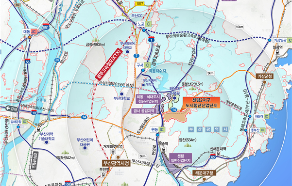 센텀2지구, 1단계 구간 내 토양환경평가 용역에 착수했습니다.
